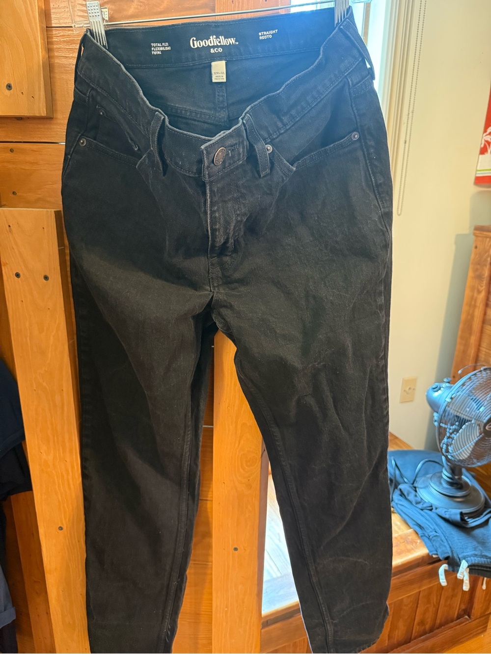 Goodfellow & Co Black Straight-Leg Jeans